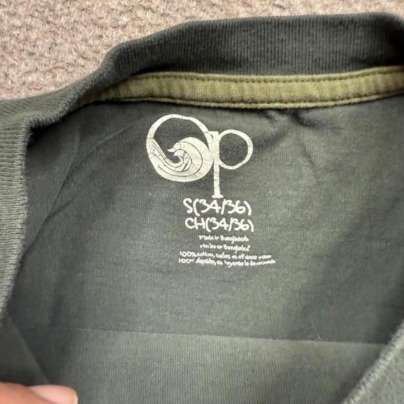 Vintage Ocean Pacific OP T Shirt Mens Size S Small Green Short Sleeve Y2k - Picture 7 of 7